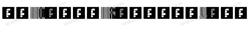 01 Digit RegularVersion 10字体转换